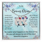 Custom Baby Feet Necklace with Birthstone To My Bonus Mom2