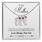 Custom Baby Feet Necklace with Birthstone, To my Mother