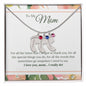 Custom Baby Feet Necklace with Birthstone To My Mom - I Love You, I really Do