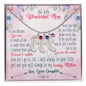 Custom Baby Feet Necklace with Birthstone To My wanderful Mom