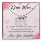 Custom Baby Feet Necklace with Birthstone Dear Mom-Happy Mother’s Day!