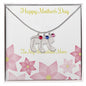 Custom Baby Feet Necklace with Birthstone Happy Mother's Day to my Incredible Mom