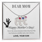 Custom Baby Feet Necklace with Birthstone Dear Mom,  Happy Mother’s Day! You’re the mom
