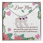 Custom Baby Feet Necklace with Birthstone Dear Mom I love you so much