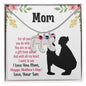 Custom Baby Feet Necklace with Birthstone mom you are so special