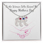Custom Baby Feet Necklace with Birthstone To the Woman who raised me, Happy Mothers Day