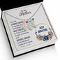 Custom Baby Feet Necklace with Birthstone To my Mother-Just breathe