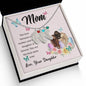 Custom Baby Feet Necklace with Birthstone Mom, The love between a mother and her daughter is forever