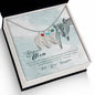 Custom Baby Feet Necklace with Birthstone To my mom- you're the most beautiful