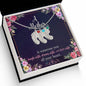 Custom Baby Feet Necklace with Birthstone A Mother is someone you laugh with, dream with, and love with all your heart.
