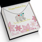 Custom Baby Feet Necklace with Birthstone Happy Mother's Day to my Incredible Mom