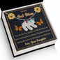 Custom Baby Feet Necklace with Birthstone To My Best Mom