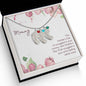 Custom Baby Feet Necklace with Birthstone Mommy to be - Snuggled in Your tummy