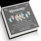 Custom Baby Feet Necklace with Birthstone To my Mommy to be