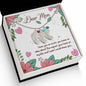 Custom Baby Feet Necklace with Birthstone Dear Mom I love you so much