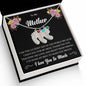 Custom Baby Feet Necklace with Birthstone To My Mother