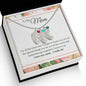 Custom Baby Feet Necklace with Birthstone To My Mom - I Love You, I really Do