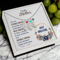 Custom Baby Feet Necklace with Birthstone To my Mother-Just breathe