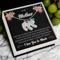 Custom Baby Feet Necklace with Birthstone To My Mother