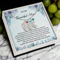 Custom Baby Feet Necklace with Birthstone To My Beautiful Mom