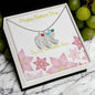 Custom Baby Feet Necklace with Birthstone Happy Mother's Day to my Incredible Mom