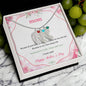 Custom Baby Feet Necklace with Birthstone Mom Happy Mother's Day