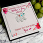 Custom Baby Feet Necklace with Birthstone Wishing you a happy Mothers day