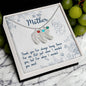 Custom Baby Feet Necklace with Birthstone To My Mon if there ever comes a day where we cant be together