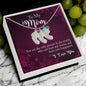 Custom Baby Feet Necklace with Birthstone To My Mom you are the person