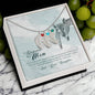 Custom Baby Feet Necklace with Birthstone To my mom- you're the most beautiful