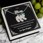 Custom Baby Feet Necklace with Birthstone To My Mom2