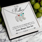 Custom Baby Feet Necklace with Birthstone Son to mother