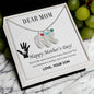 Custom Baby Feet Necklace with Birthstone Dear Mom,  Happy Mother’s Day! You’re the mom