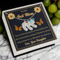 Custom Baby Feet Necklace with Birthstone To My Best Mom