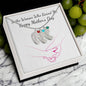 Custom Baby Feet Necklace with Birthstone To the Woman who raised me, Happy Mothers Day