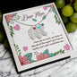 Custom Baby Feet Necklace with Birthstone Dear Mom I love you so much