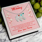 Custom Baby Feet Necklace with Birthstone Mommy to be-To my mommy-I can hear you