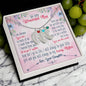 Custom Baby Feet Necklace with Birthstone To My wanderful Mom