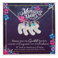 Custom Baby Feet Necklace with Birthstone Happy Mother's Day
