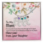 Custom Baby Feet Necklace with Birthstone Mom - I'm assured of your love 2