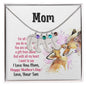 Custom Baby Feet Necklace with Birthstone mom you are so special 1