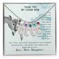 Custom Baby Feet Necklace with Birthstone To my mom-It has taken me