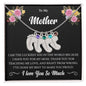 Custom Baby Feet Necklace with Birthstone To My Mother