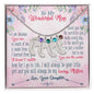 Custom Baby Feet Necklace with Birthstone To My wanderful Mom