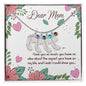 Custom Baby Feet Necklace with Birthstone Dear Mom I love you so much