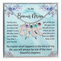Custom Baby Feet Necklace with Birthstone To My Bonus Mom2