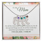 Custom Baby Feet Necklace with Birthstone To My Mom - I Love You, I really Do
