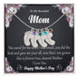 Custom Baby Feet Necklace with Birthstone To My Beautiful Mom2