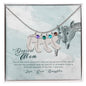 Custom Baby Feet Necklace with Birthstone To my mom- you're the most beautiful