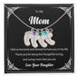 Custom Baby Feet Necklace with Birthstone To My Mom2